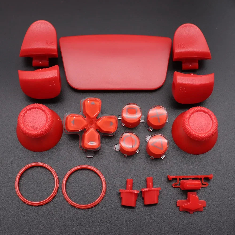 Replacement Buttons Set D-Pad L1 R1 L2 R2 Trigger Button Key Accent Ring For PS5 V3 3.0 BDM-030 Controller