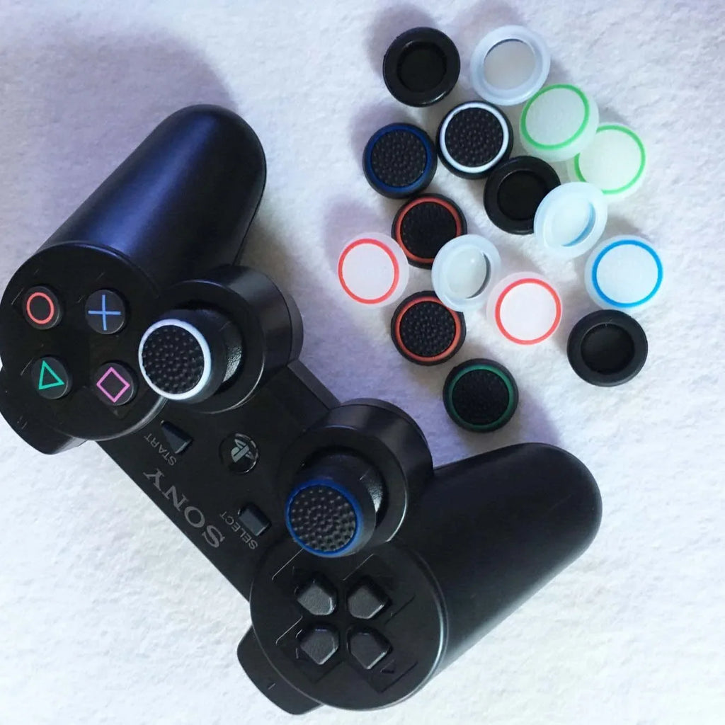 2pcs Soft Silicone Joystick Caps for PS5, PS4, PS3 Controllers