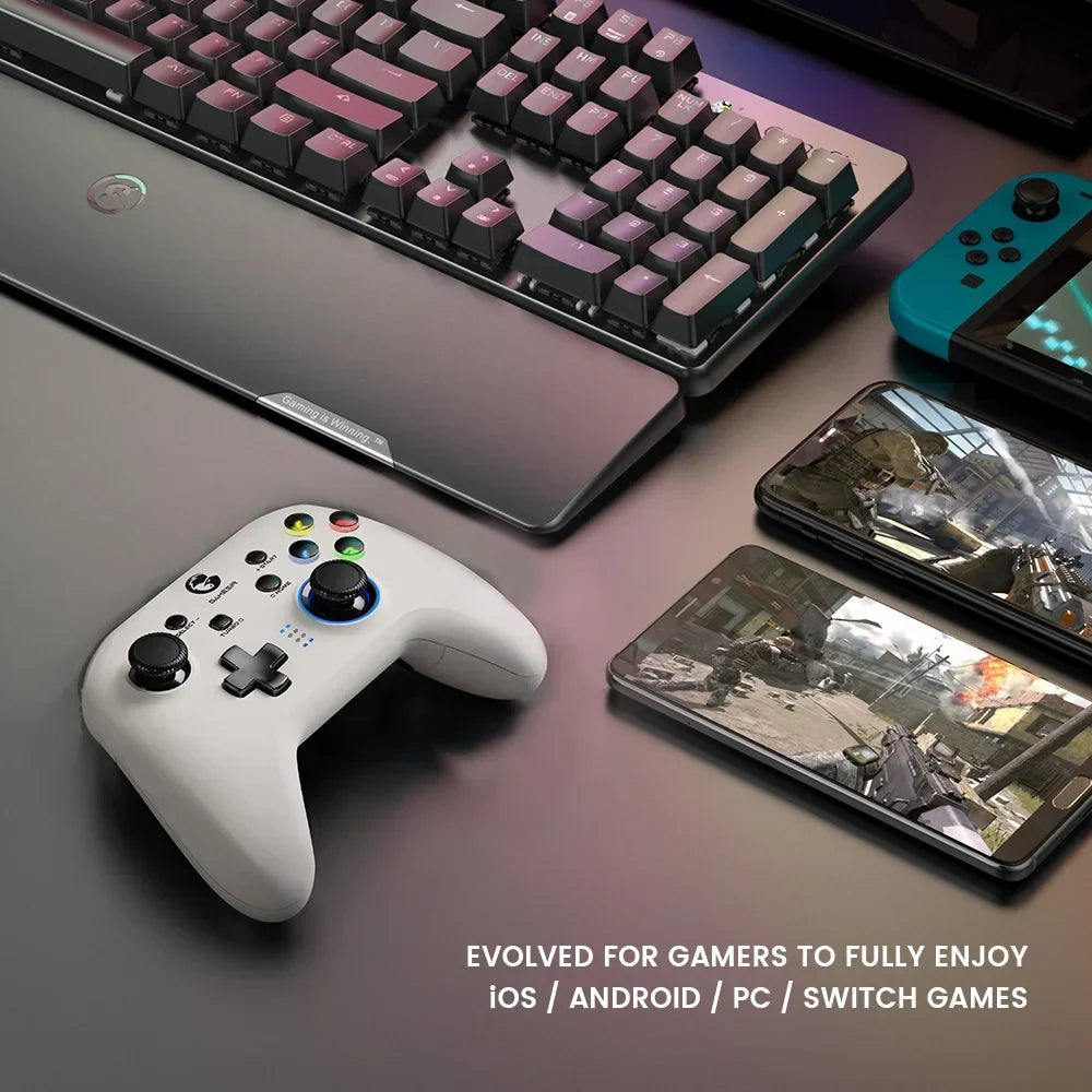 GameSir T4 Pro White Bluetooth Controller for Switch, PC, Phone