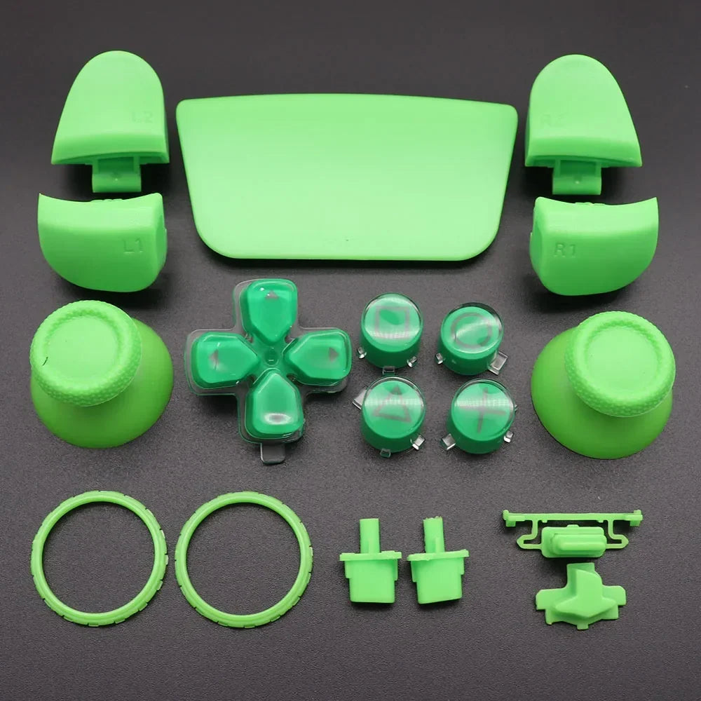 Replacement Buttons Set D-Pad L1 R1 L2 R2 Trigger Button Key Accent Ring For PS5 V3 3.0 BDM-030 Controller