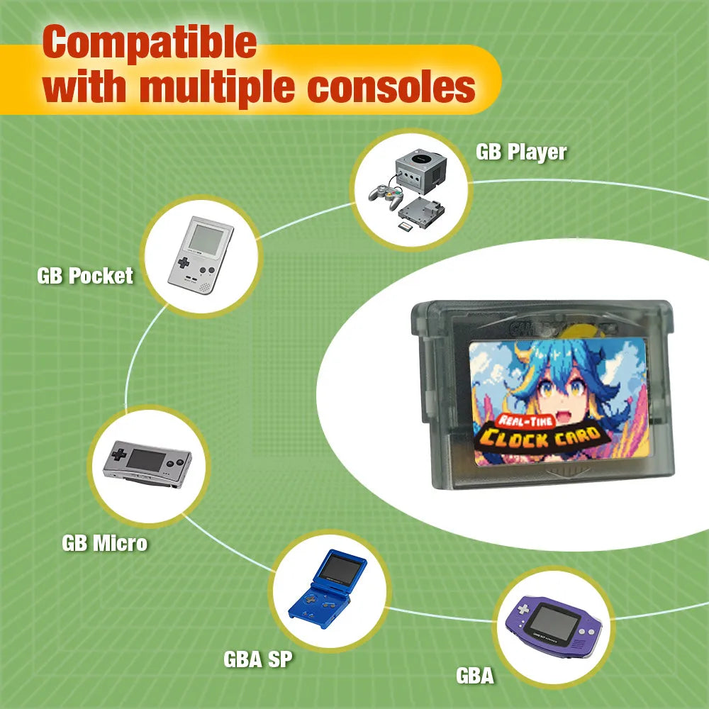 Rewritable 32MB 1Mbit Flash GBA RTC Cart For GBA SP/GB Micro/Game Boy Player/GB Pocket