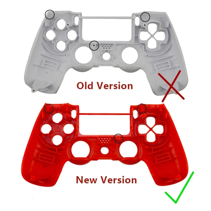 DATA FROG PS4 Slim Pro Controller Front Shell Replacement Cover  DIY Mod Repair Kit Single Front Cover