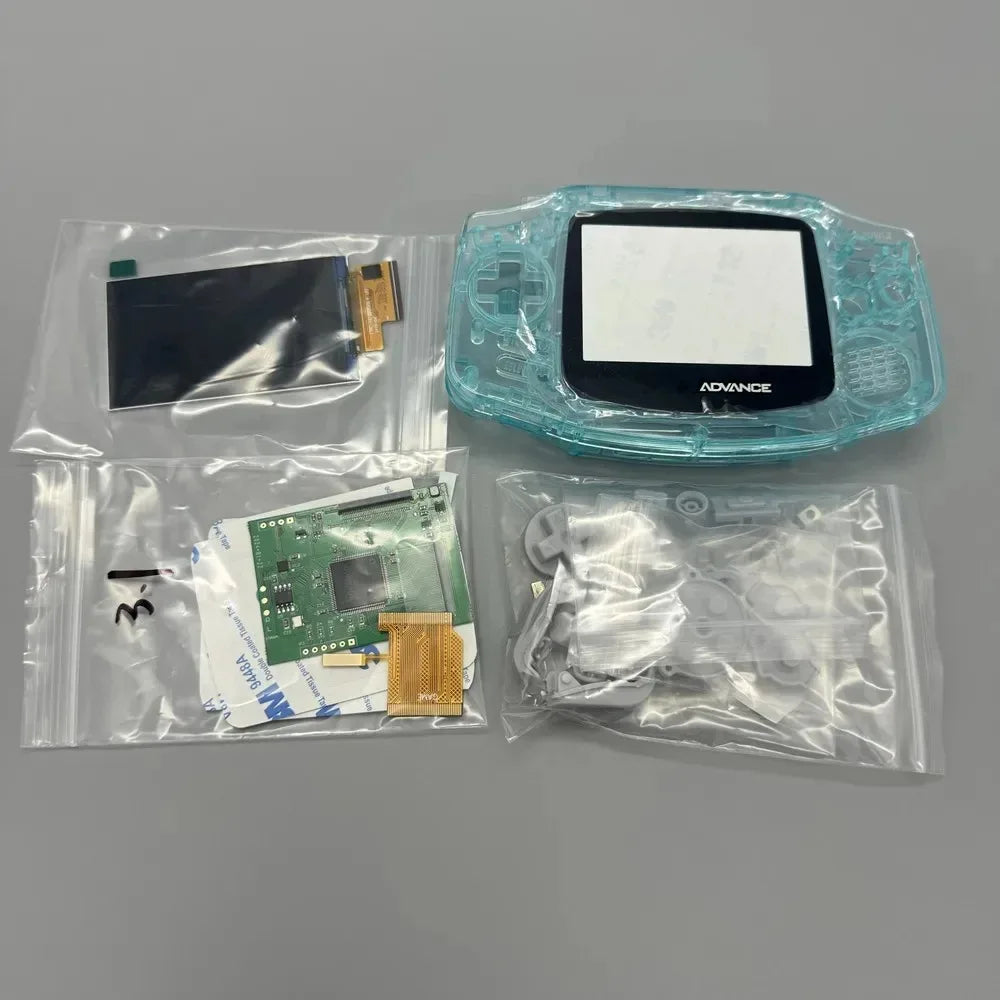 GBA 2.9" IPS LCD Kit, High Brightness, No Shell Cutting