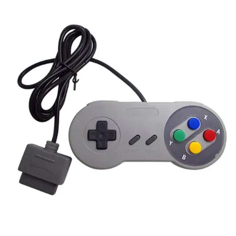 Wired SNES Retro Game Controller Sensitive Responsive Buttons Plug Play for Family Gathering Game Activities