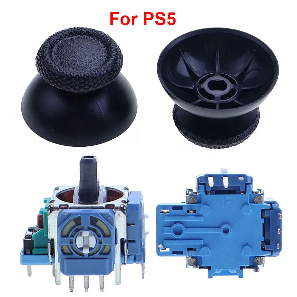 For PS2 PS3 PS4 Pro PS5 3D Analog Joystick Sensor Module Replacement For Switch Pro NGC Xbox 360 One Controller Thumb Stick Caps