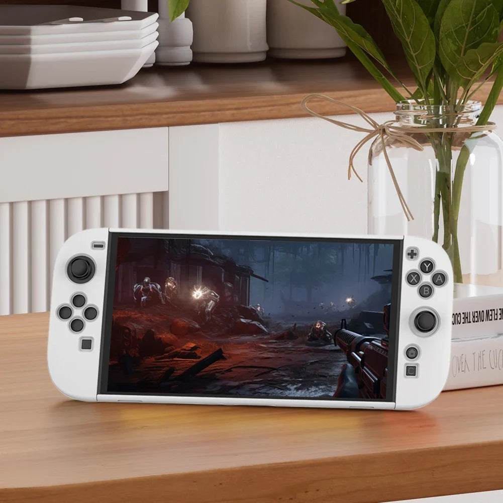 TPU Case for Switch 2 Console Ergonomic Handle Grip Cover Shockproof Protective Case Anti-Scratch Game Accessories