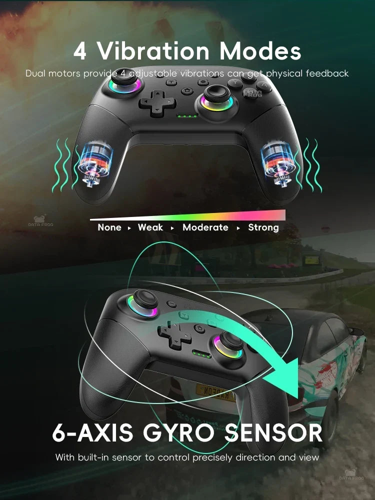 DATA FROG S80 Wireless Pro Controller for Switch, Switch 2, PC