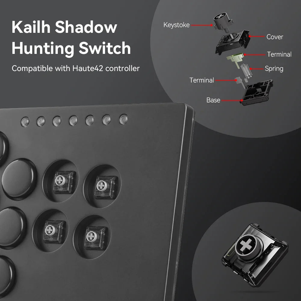 Haute42 Kailh Low Profile Switch for Hitbox, Shadow Hunting