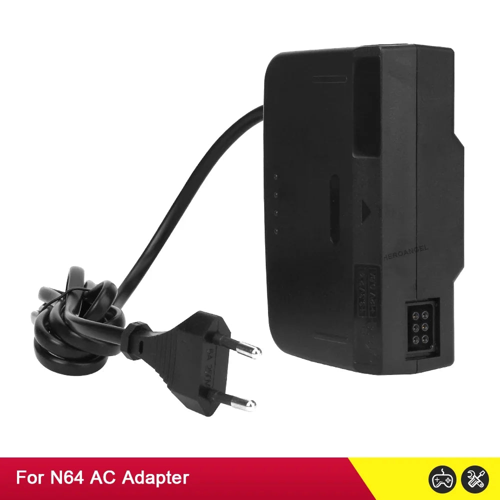 High Quality Wall Charger AC/DC Adapter Power Supply Game Charger For N64 Console AC Adaptor EU/US Plug