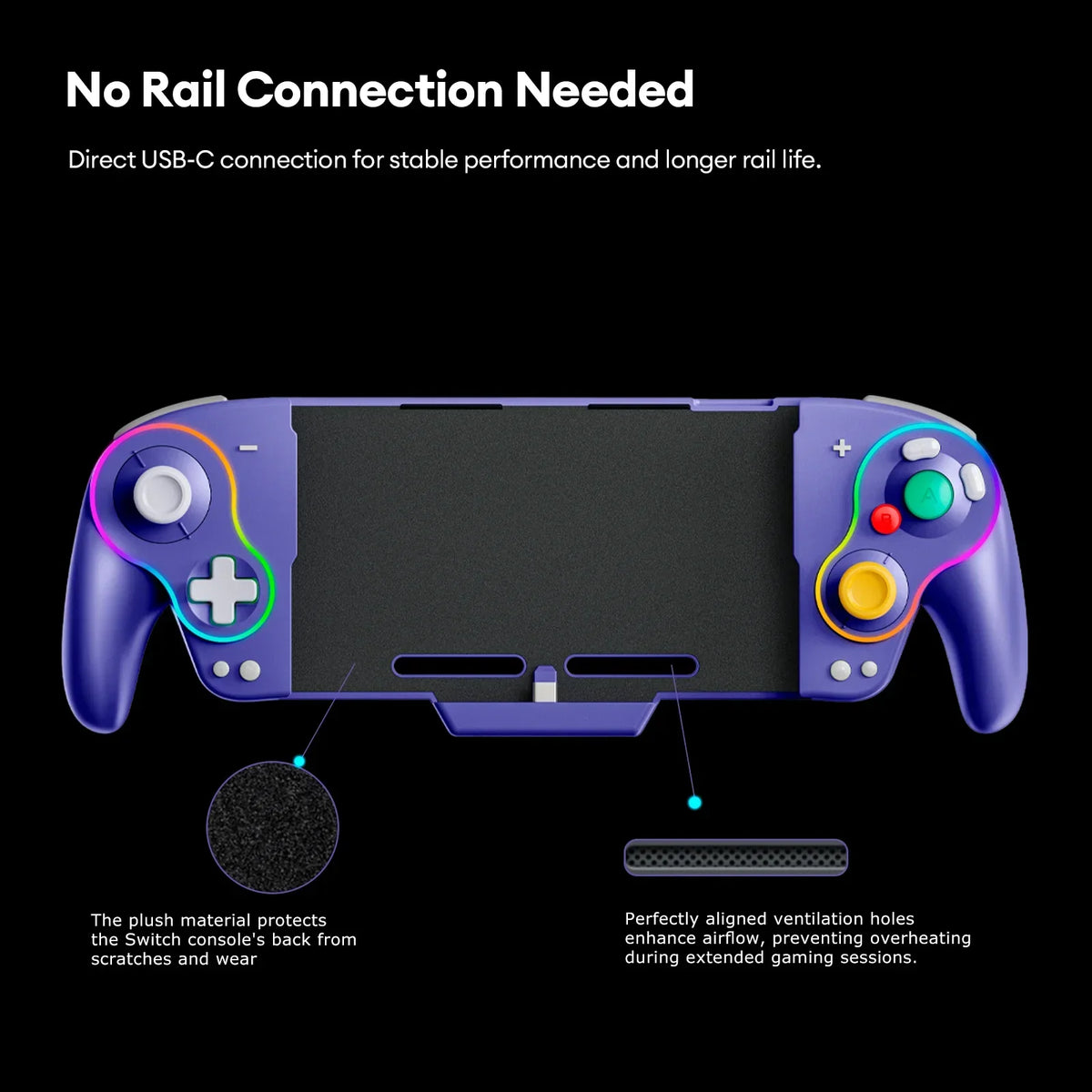 QRD Stellar V3 New  Game Controller For Switch/OLED/PC  Type-C Port Hall Effect Stretching Handle Joystick Streaming Gamepads