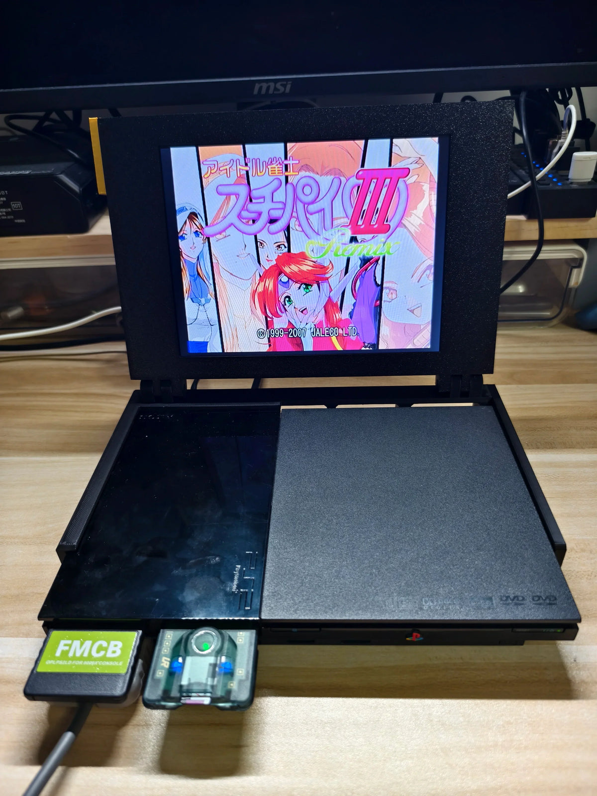 8-inch Portable Mini LCD Monitor for PS2 Slim, Stereo Speaker