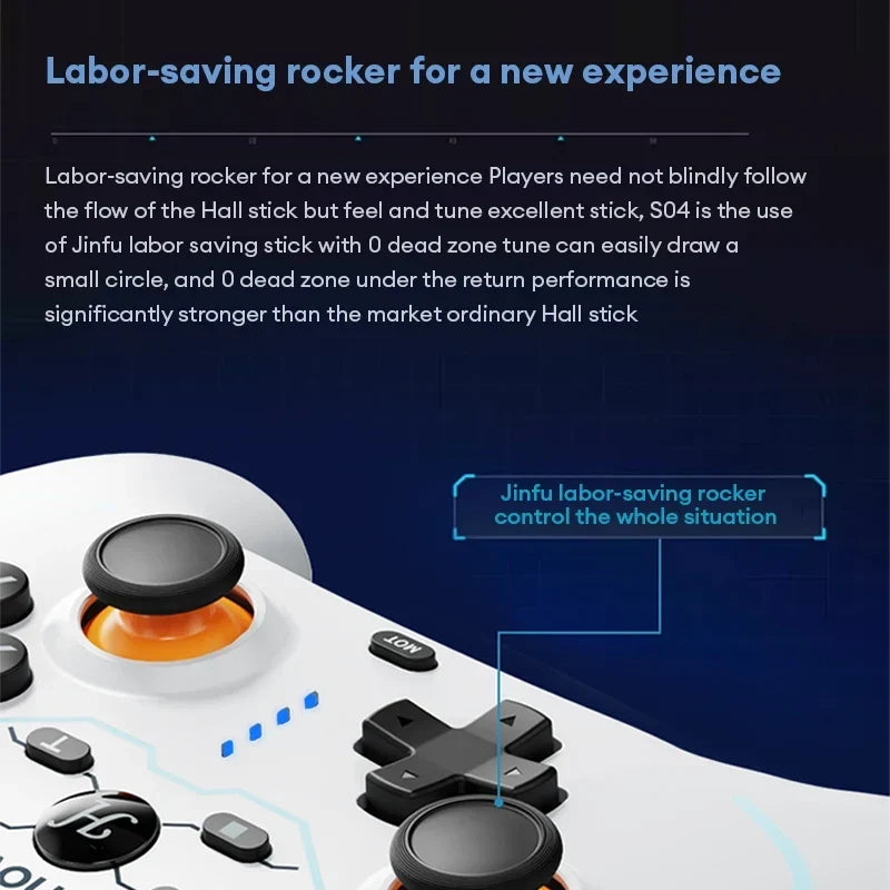 Lenovo S04 Bluetooth Gamepad Dual Vibration Hall Triggers 1000Hz
