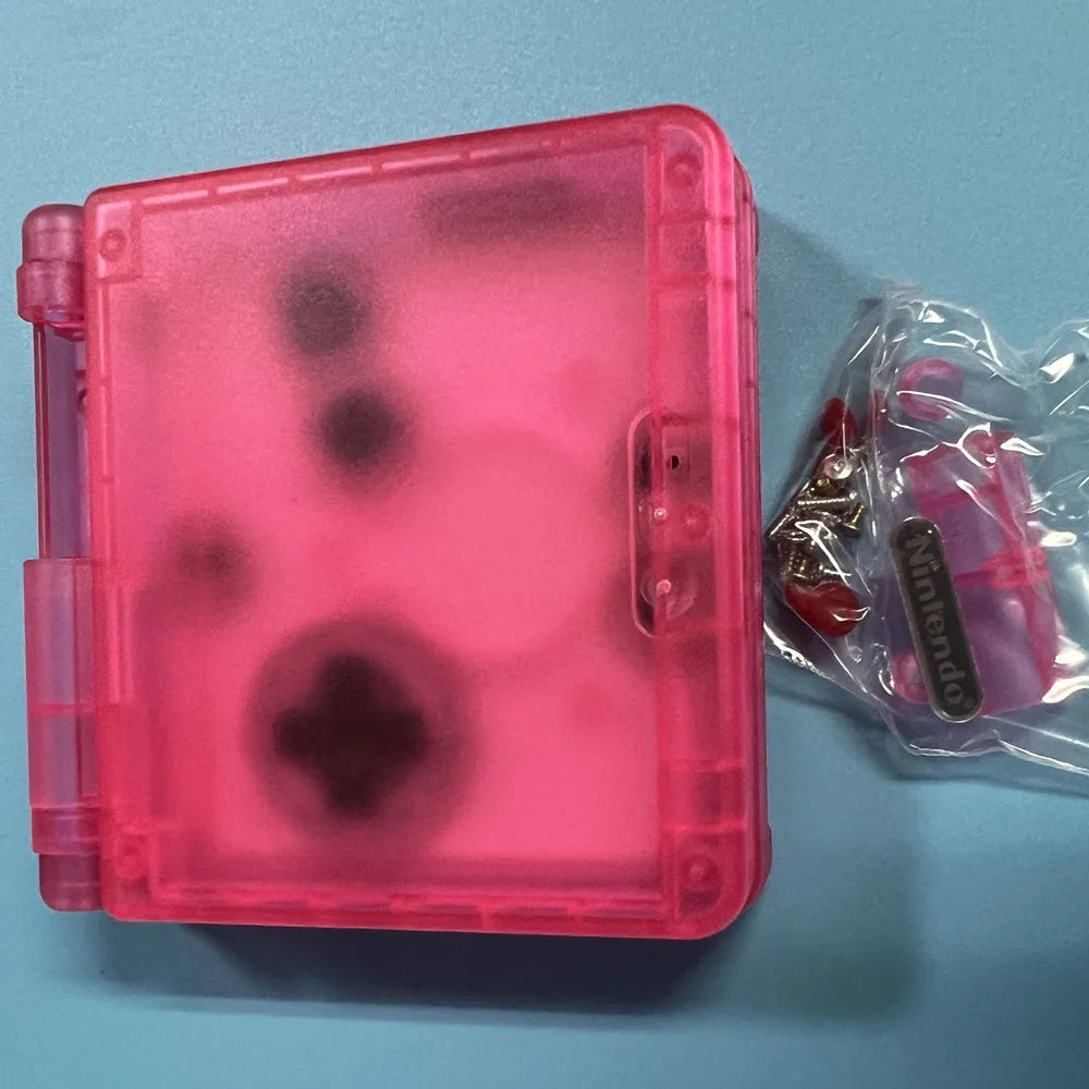 New Shell Case for GBASP Housing GBA SP Shell with Buttons and Sticker Sets Replacement for Gameboy Advance SP Game Accessories