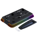 Multi-Functional Vertical RGB Cooling Stand for PS5/PS5 Slim/PS5 Pro – with Controller Charging Dock, Headset Hook & USB Port