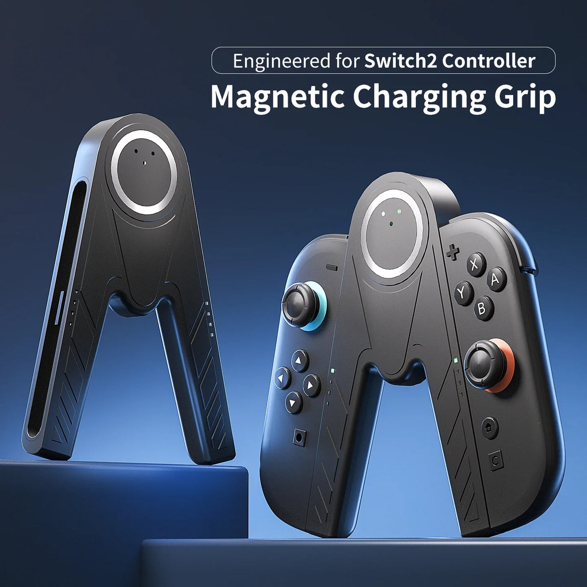 Magnetic Switch 2 Charging Grip Plug and Play Portable Joy-Con2 Controller Charger for Switch 2 Joy-Con 2 Gaming Accessories