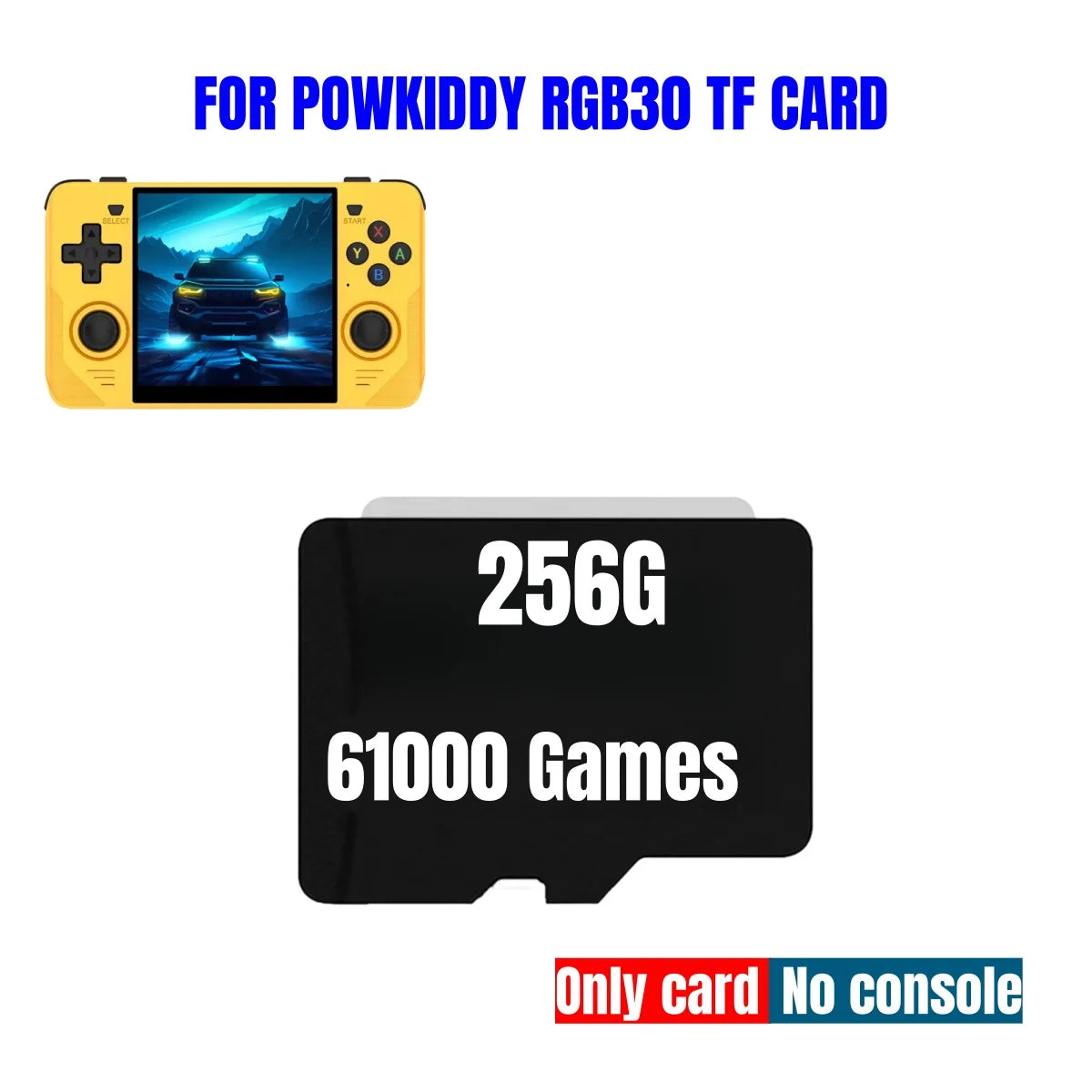 For Powkiddy RGB30 Tf Card Retro Handheld Game Console Preloaded Games Universal Built In 512g 90000+ Games 510 Psp Memory Card