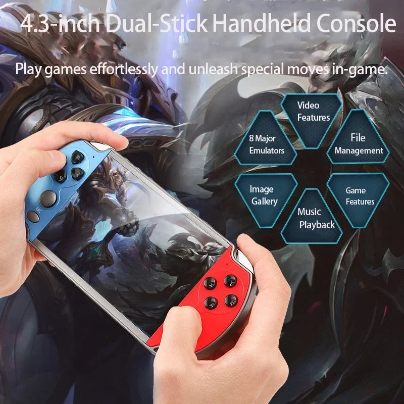X7 / X7 Plus Handheld Game Console 4.3 or 5.1 Inch 10000+ Games
