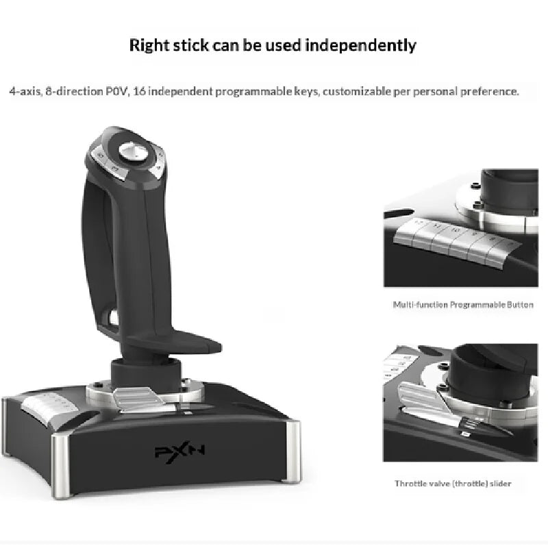 Simulation Game Joystick P X N2119 Pro Adjustable Throttle Game Controller High Precision Control Ergonomic Handle Compatible