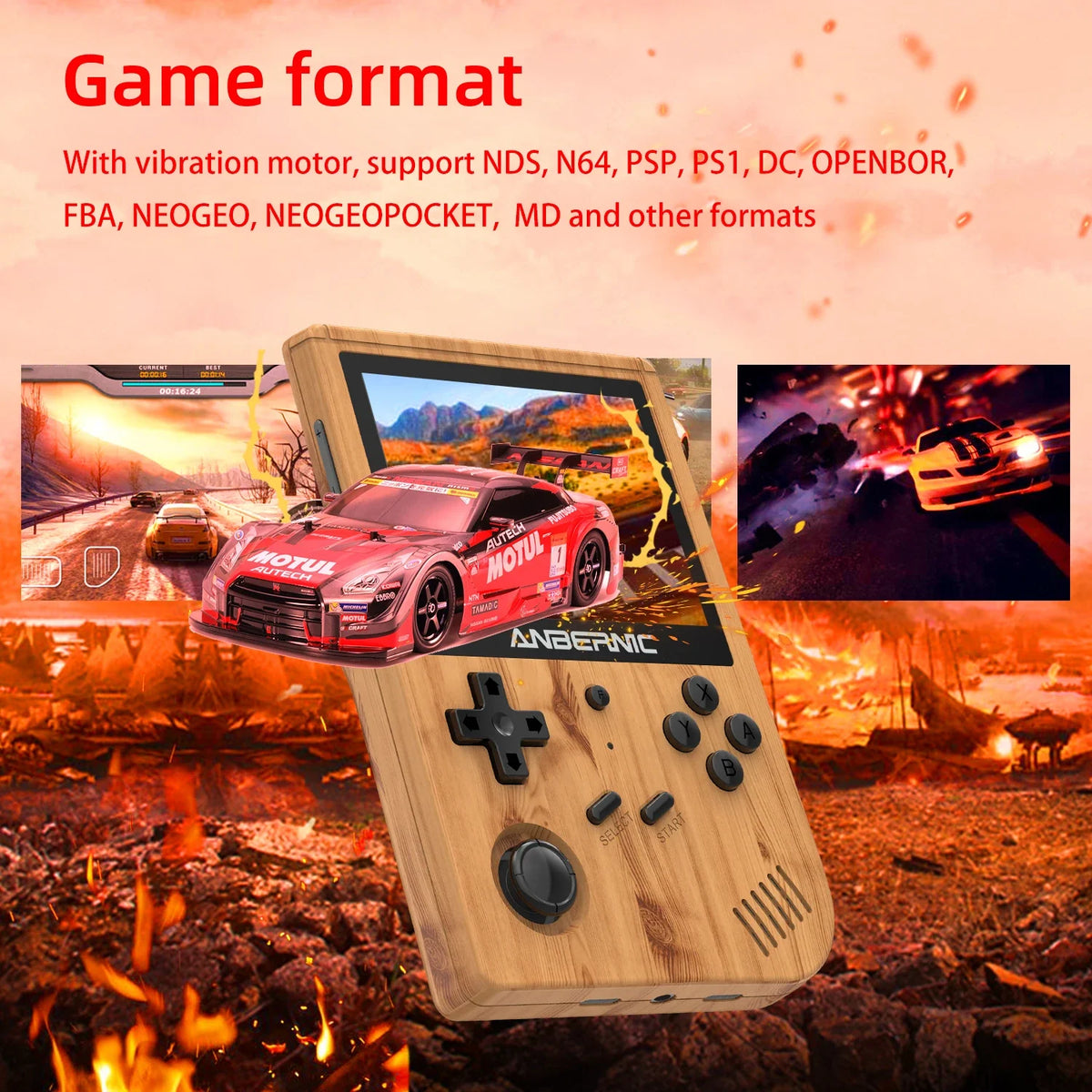 Anbernic RG351V Retro Handheld, 3.5-Inch IPS, Up to 2500 Games