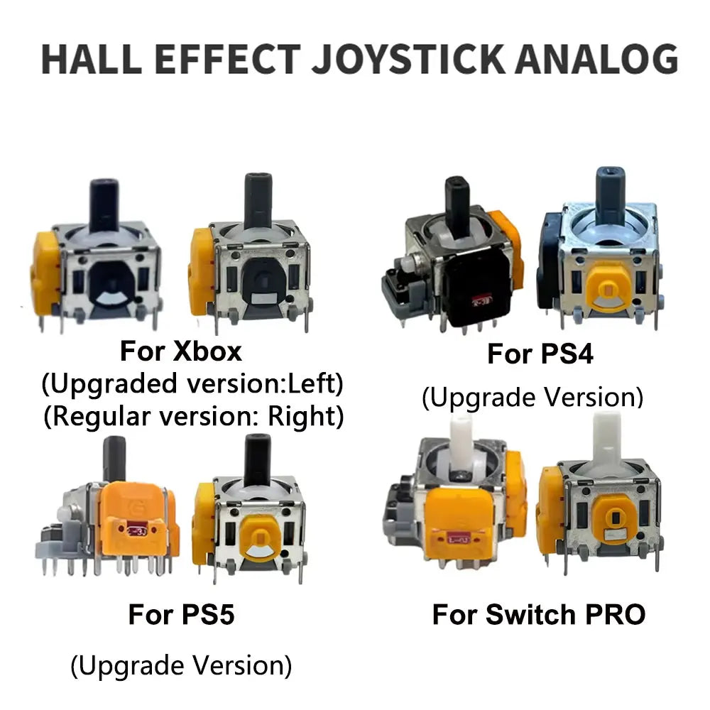 10PCS Latest Hall Effect 3D Analog Stick Joystick Sensor Module Replacement for PS5 for PS4 for Xbox One Controller