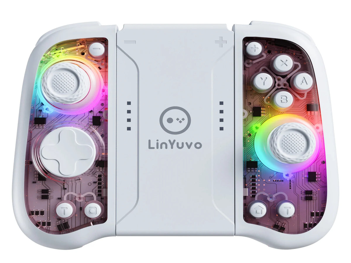 LinYuvo KS51 Wireless Controller for Switch, Hall Joystick RGB