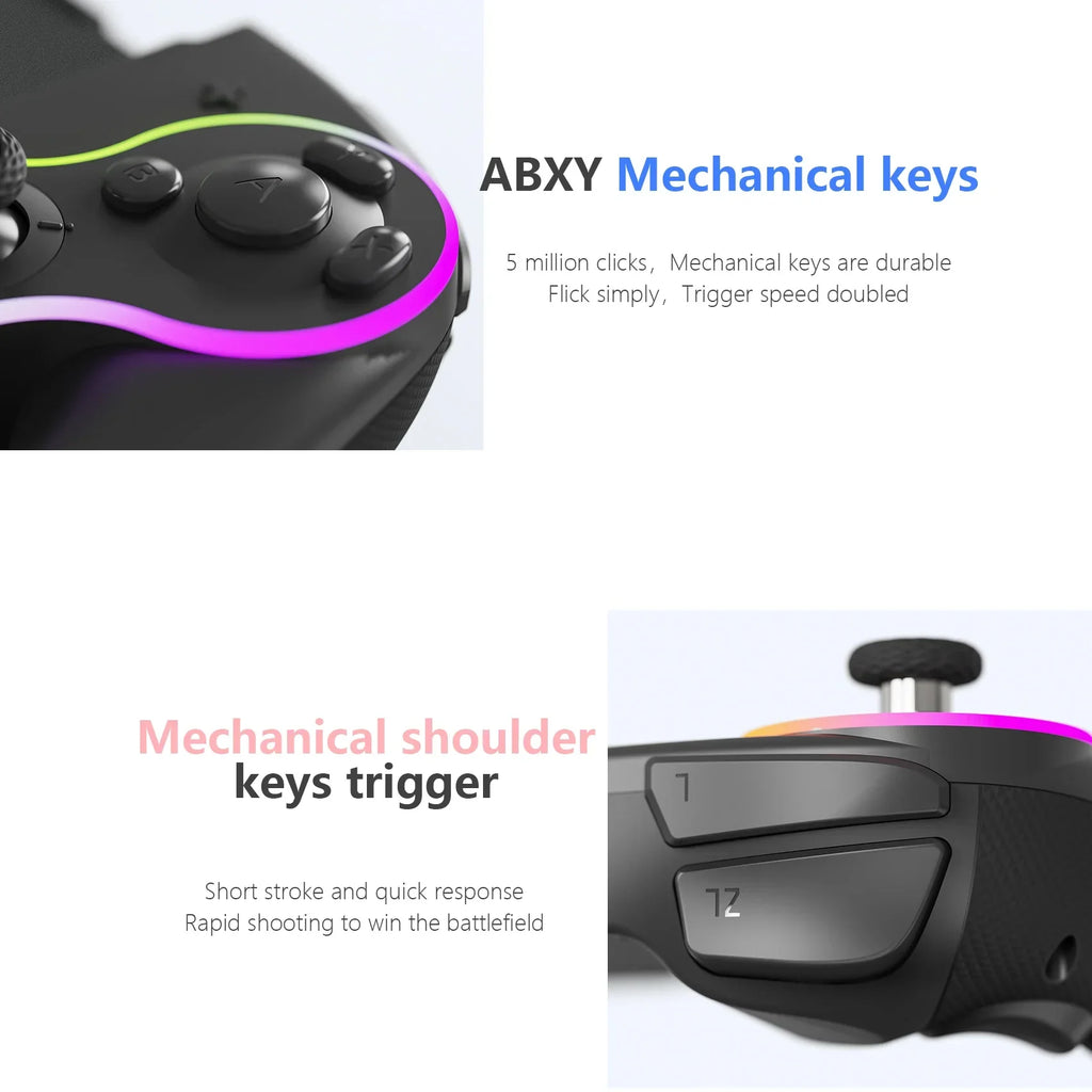 LinYuvo KS63 Retro Gamepad for Switch OLED, Programmable