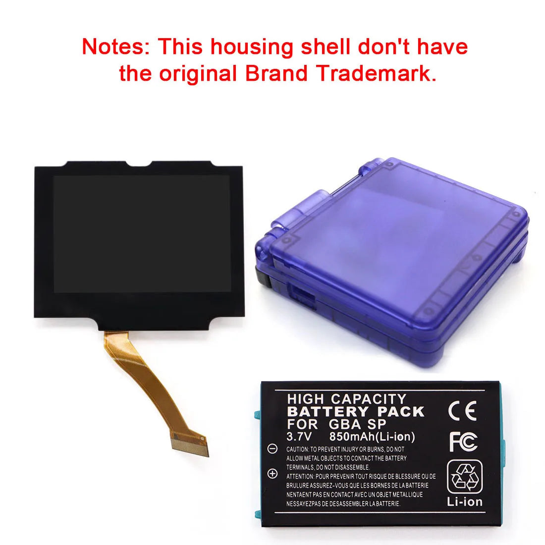 GBA SP Drop-in IPS V5 Laminated LCD Kit, BSP-1 with OSD Menu
