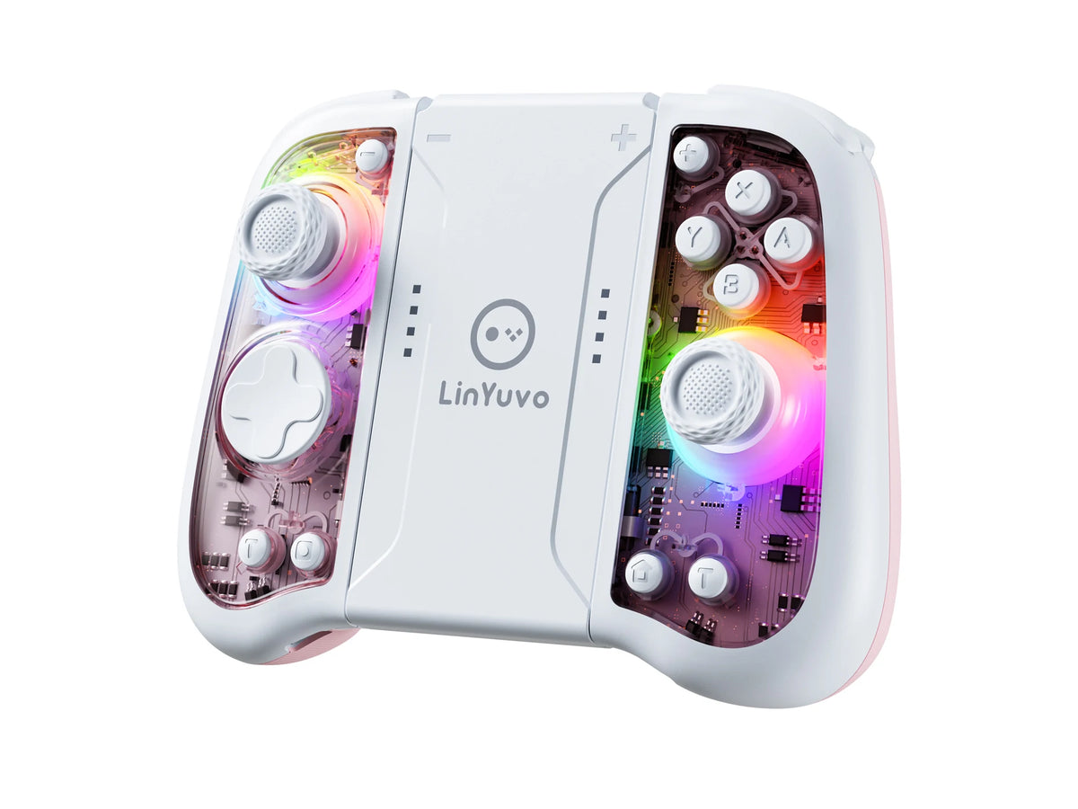 LinYuvo KS51 Wireless Controller for Switch, Hall Joystick RGB