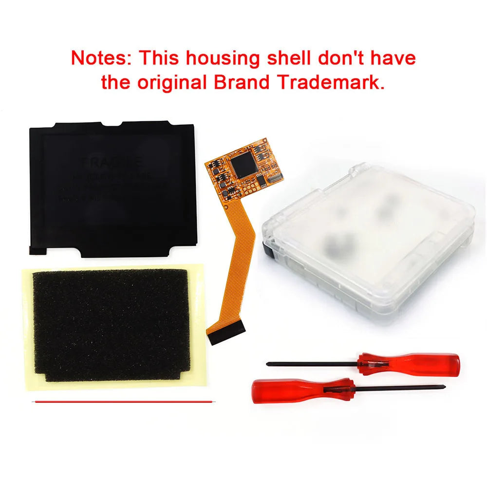 HISPEEDIDO For GBA SP V2 Screen Set IPS LCD Backlight Screen High Brightness Laminated Display LCD Set W/Housing