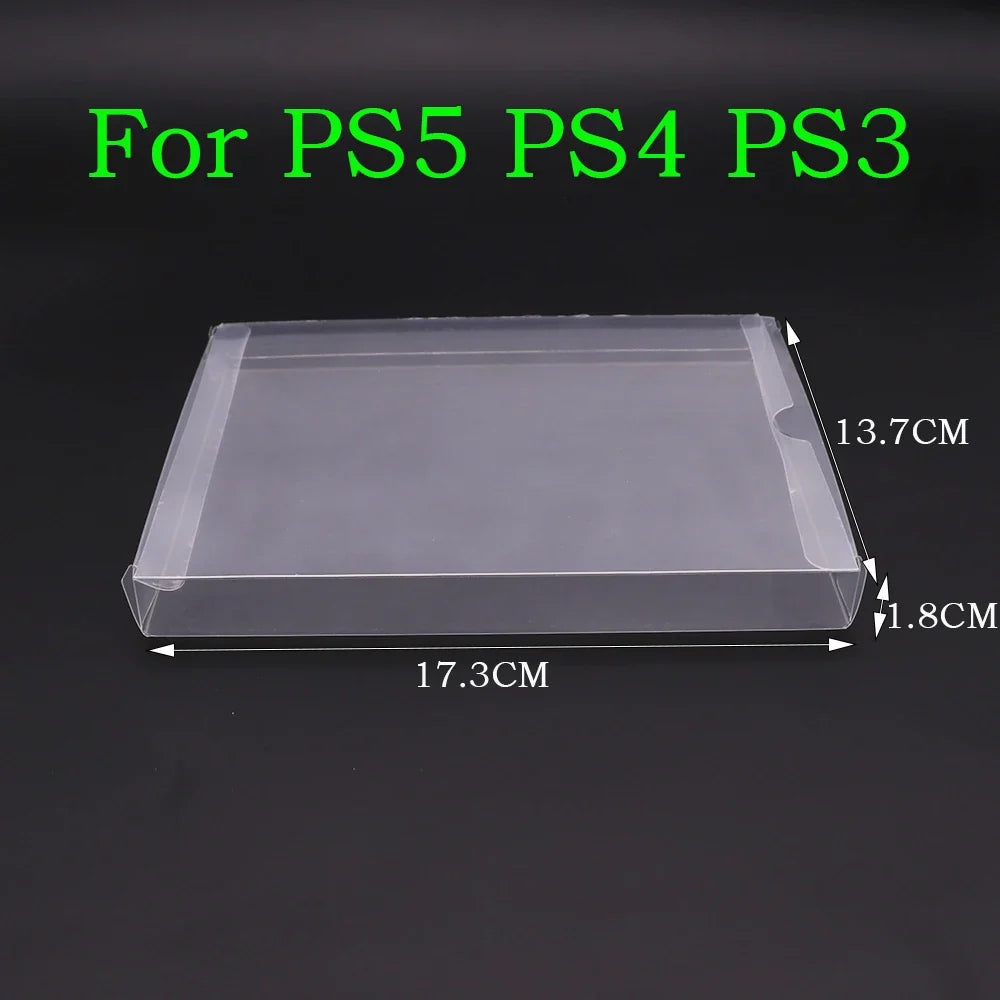 6PC Clear Transparent Box Covers for PS5 PS4 PS3 PS2 PS1
