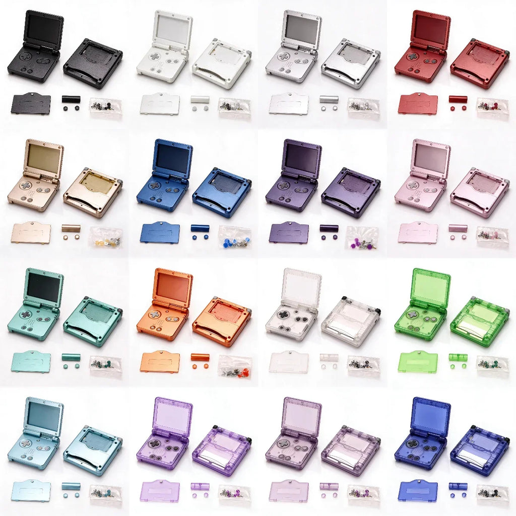 GBA SP Replacement Housing Shell, Solid & Clear Colors, DIY