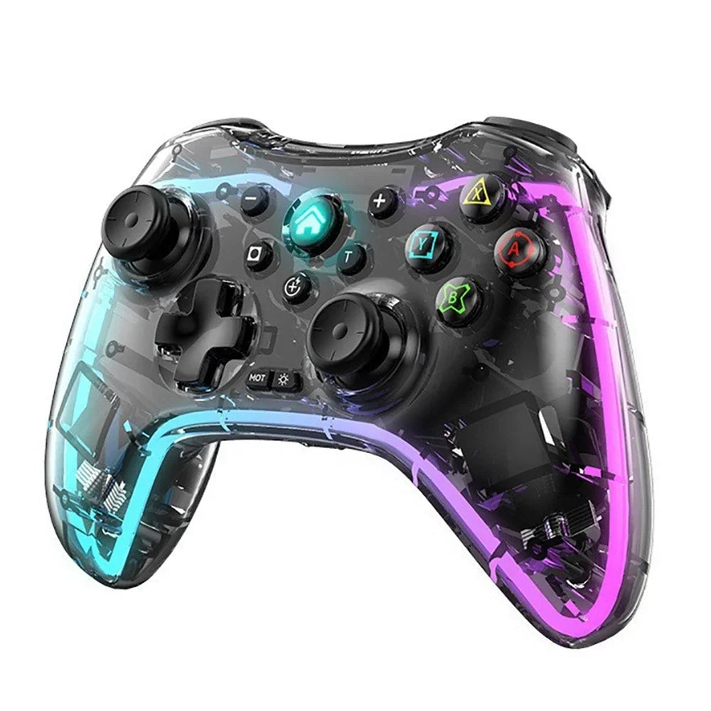 Wireless Controller for PS4 PS3 PC with RGB Lighting, Bluetooth