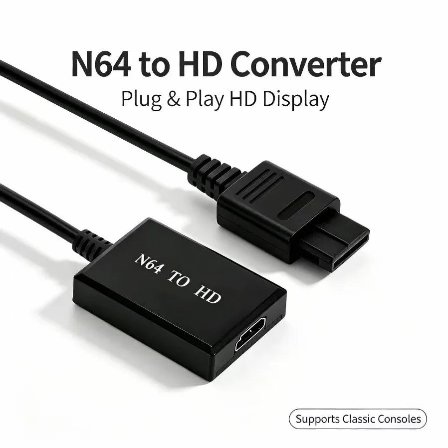 N64 SNES GameCube to HDMI Adapter with 1080P Output