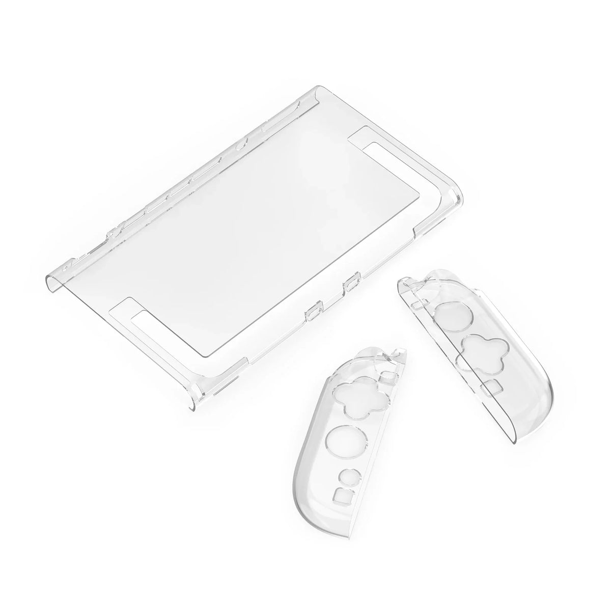 for Switch 2 Clear Protective Case PC Grip Dockable Gaming Accessories for Switch 2 7.9inch Cover