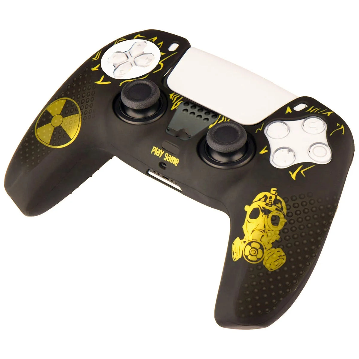 Anti-Slip Silicone Protective Skin For PS5 Controller Cover Case Compatible with PS5 Controller with 2 Thumb Grip Cap 1 Sticker