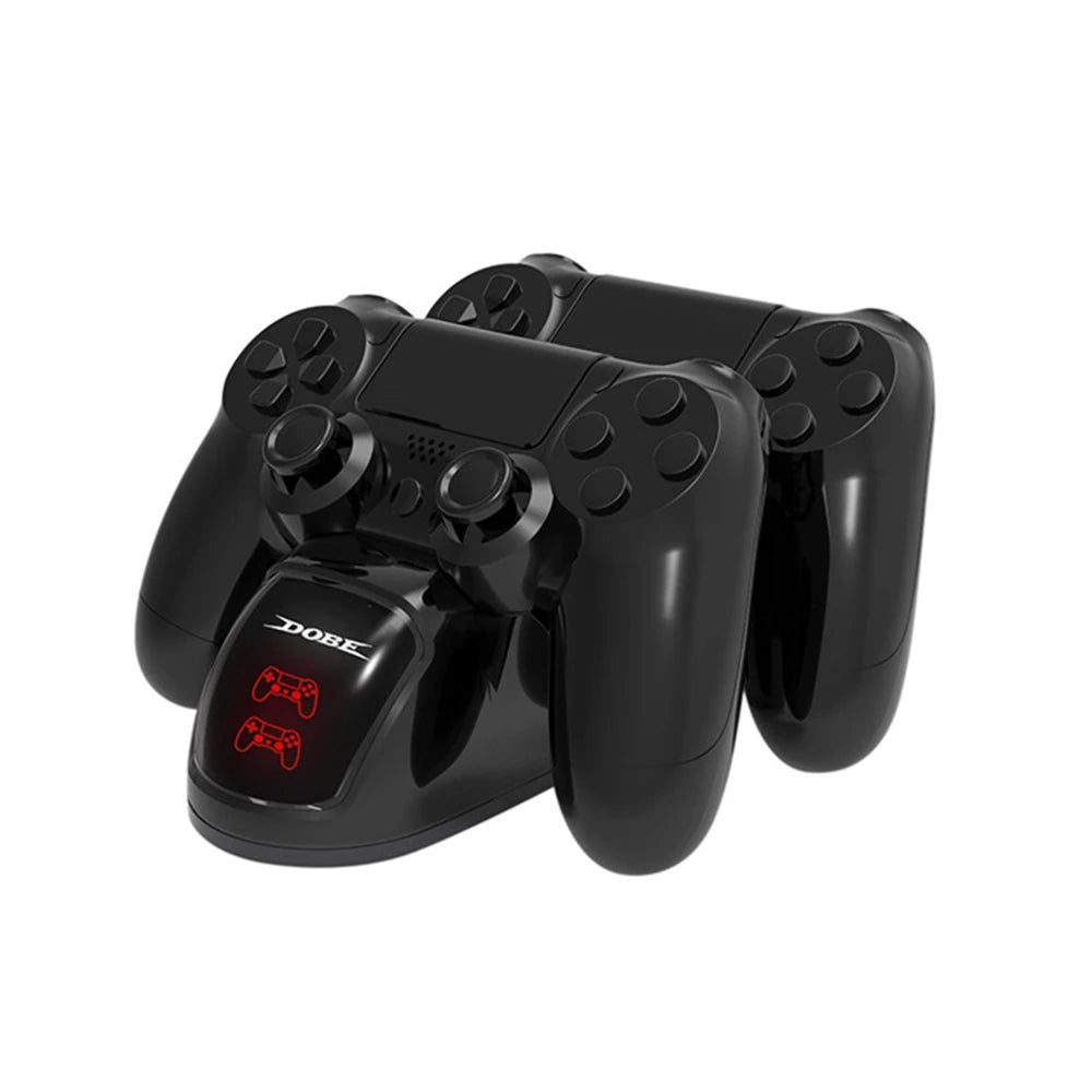 Dual PS4 Controller Charging Dock with LED Indicator