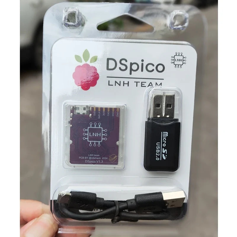DSpico Cart Injection Molded Transparent Case with RP2040 MCU For NDS NDSL DSi 3DS Console