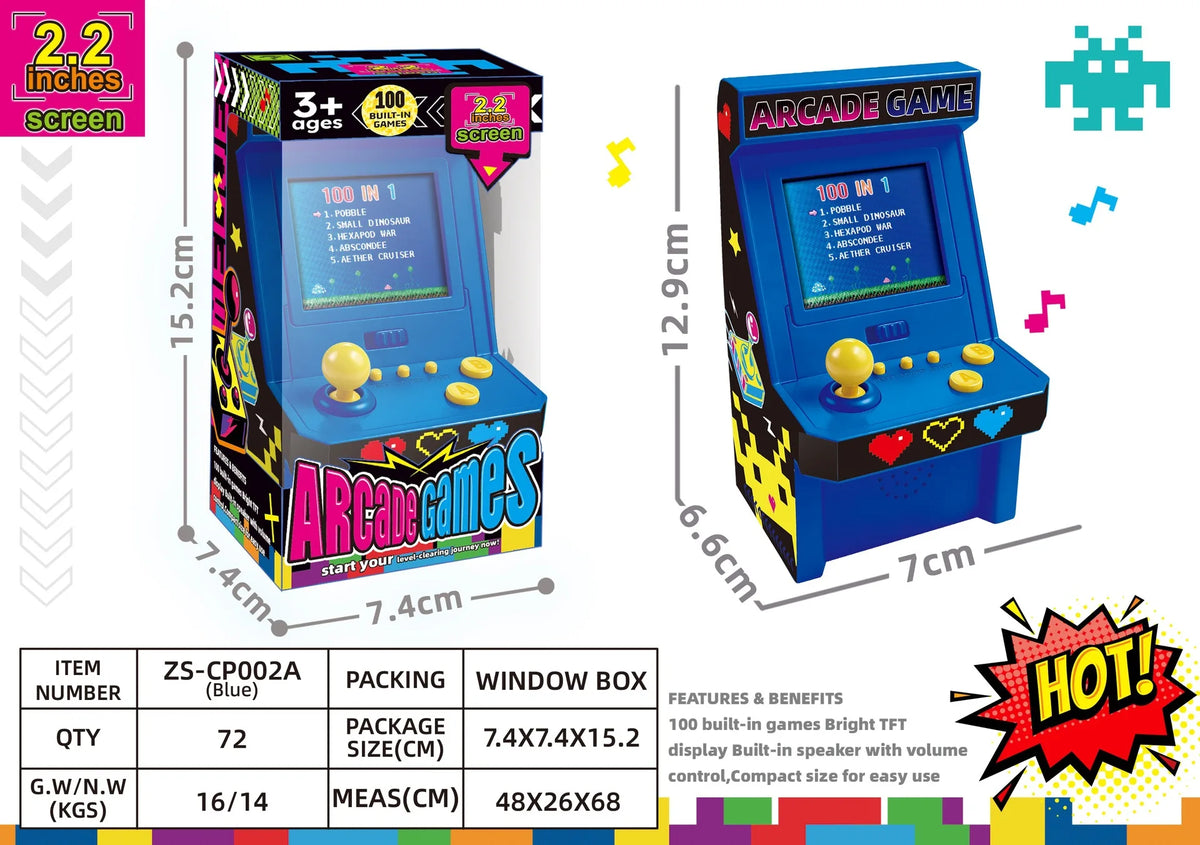 Retroid Style Gamer Mini Pocket Gaming Device 108 In 1 Built‑In Games Color Screen Portable Retro Video Game Player For Adults