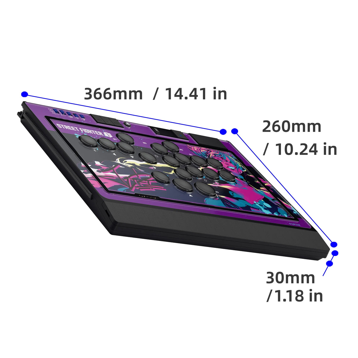 QANBA SAPPHIRE S1 Leverless Arcade Controller CAPCOM Street Fighter Juri Arcade Game Fightstick For PC/PS4/PS5