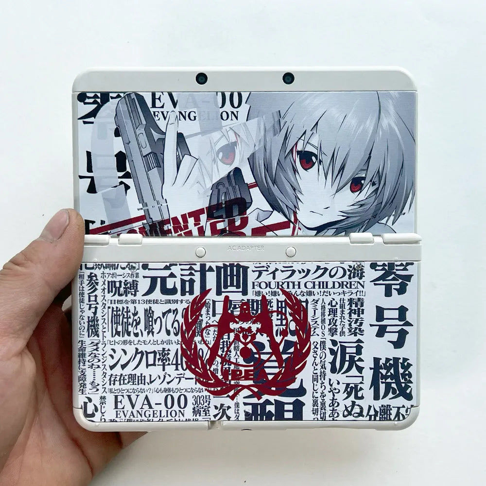 For Nintendo Game Handheld Protective Case New 3ds Replacement Shell Anime Themed Ae Cover Custom Game Controller Accessories