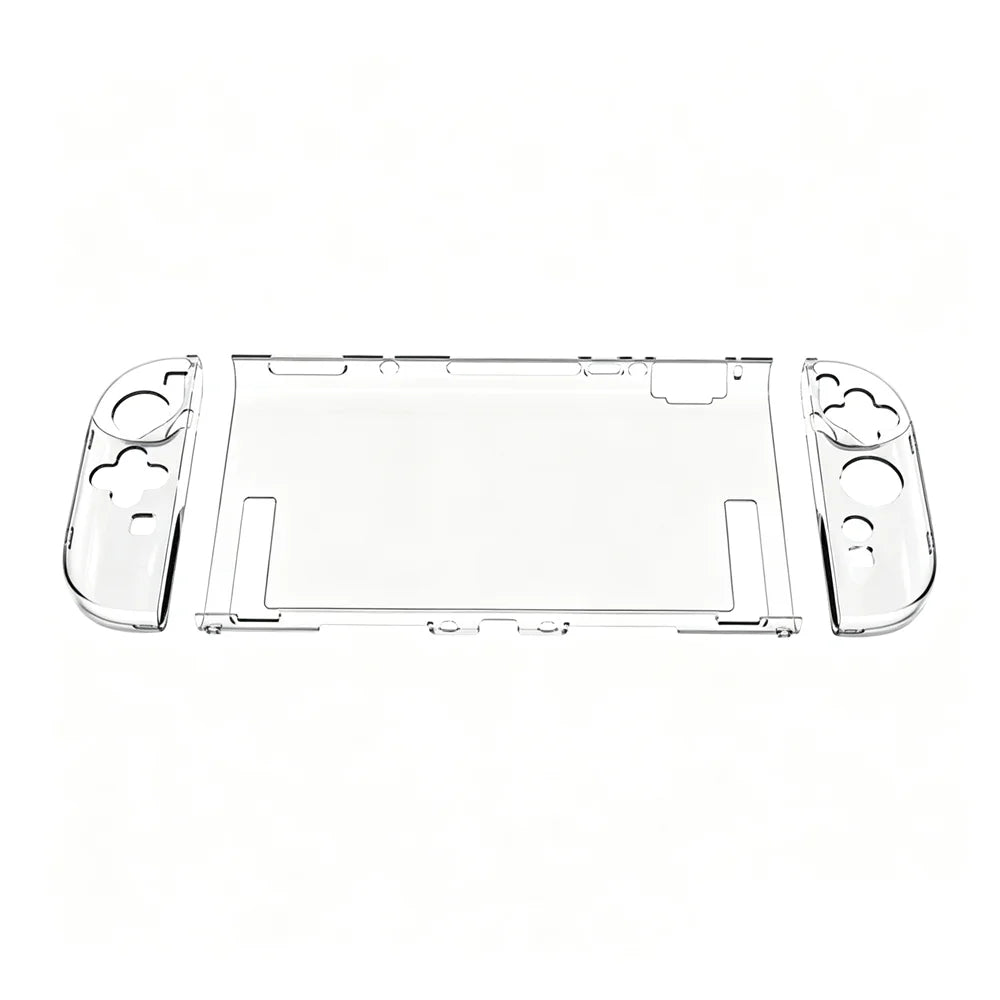 Clear Hard Case for Nintendo Switch 2 Shock-Absorbing Grip Shell