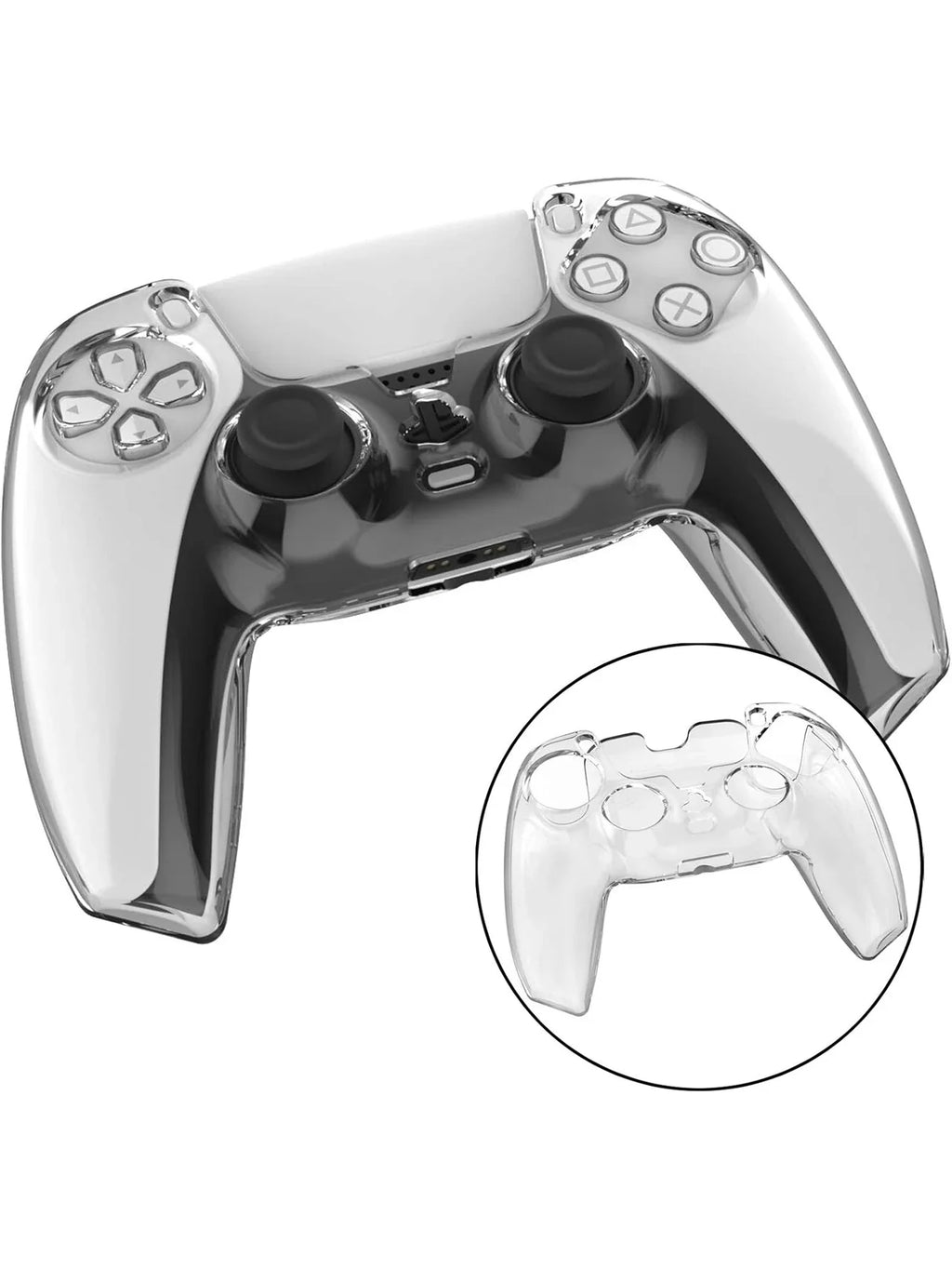 Ultra-Thin Transparent Hard Case for PS5 Controller, Shockproof