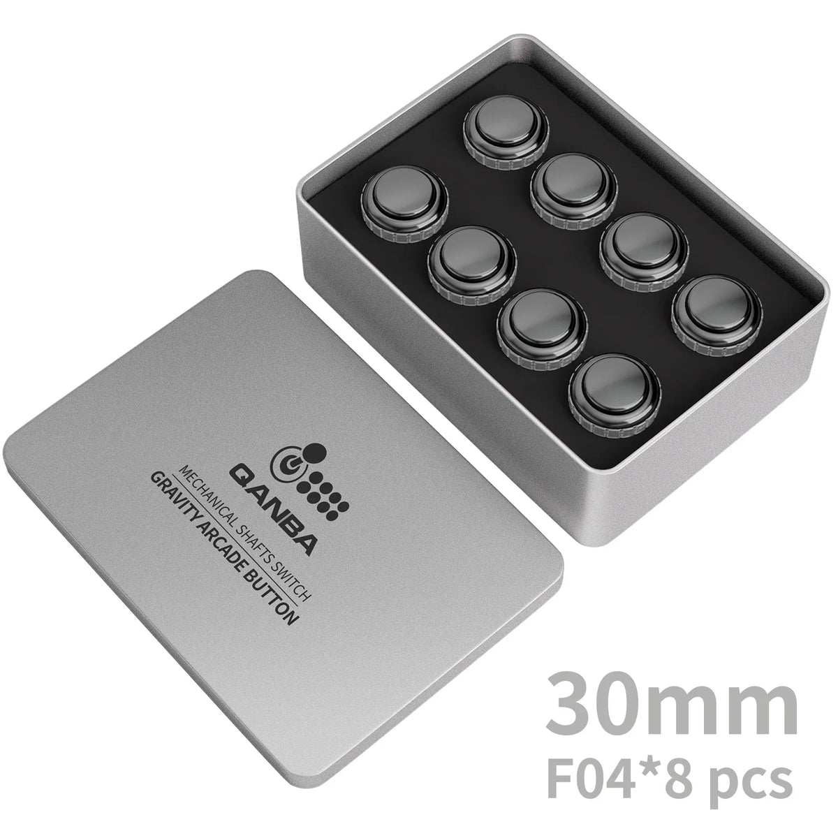 QANBA Gravity LX Arcade Buttons Metallic Color 30mm Mechanical Pushbutton Switch Arcade Stick Accessory DIY Parts