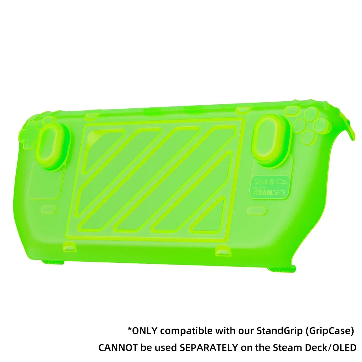 Skull & Co. HardShell Front Cover Bundle GripCase Portable Protective Case StandGrip for Steam Deck and OLED