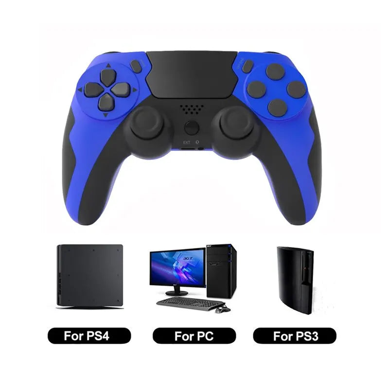 GAMINJA P48 Wireless Gamepad with Six Axis Gyroscope Game Controller For PS4 PS3 Console Win 7 8 10 Dual Vibration PC Joystick