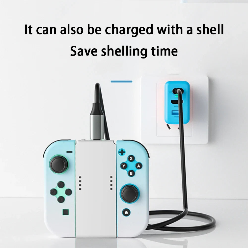 Charging Grip Bracket For Switch Rectangle Shaped Charging Dock TPYE-C Controller Charging Station For Switch Charge Accessories