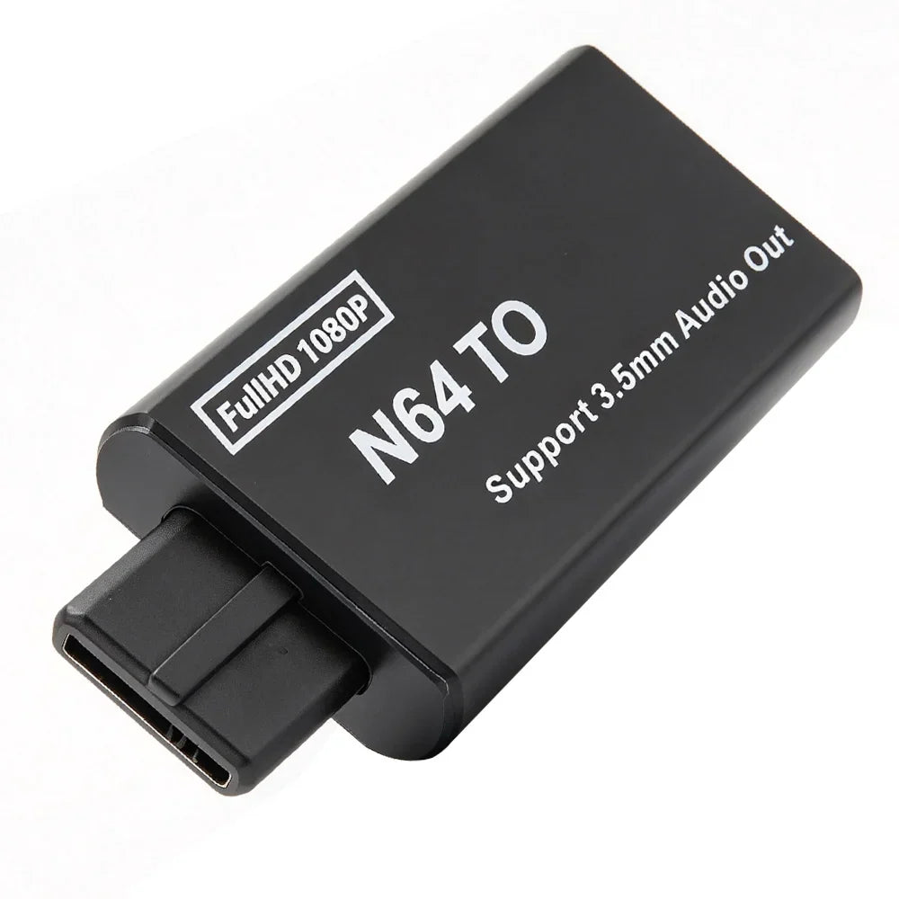 Retro Game Console 1080P HD Video Converter Adapter For N64 SNES SFC NGC S-Video Composite Input 4:3 16:9 Aspect Ratio Switching