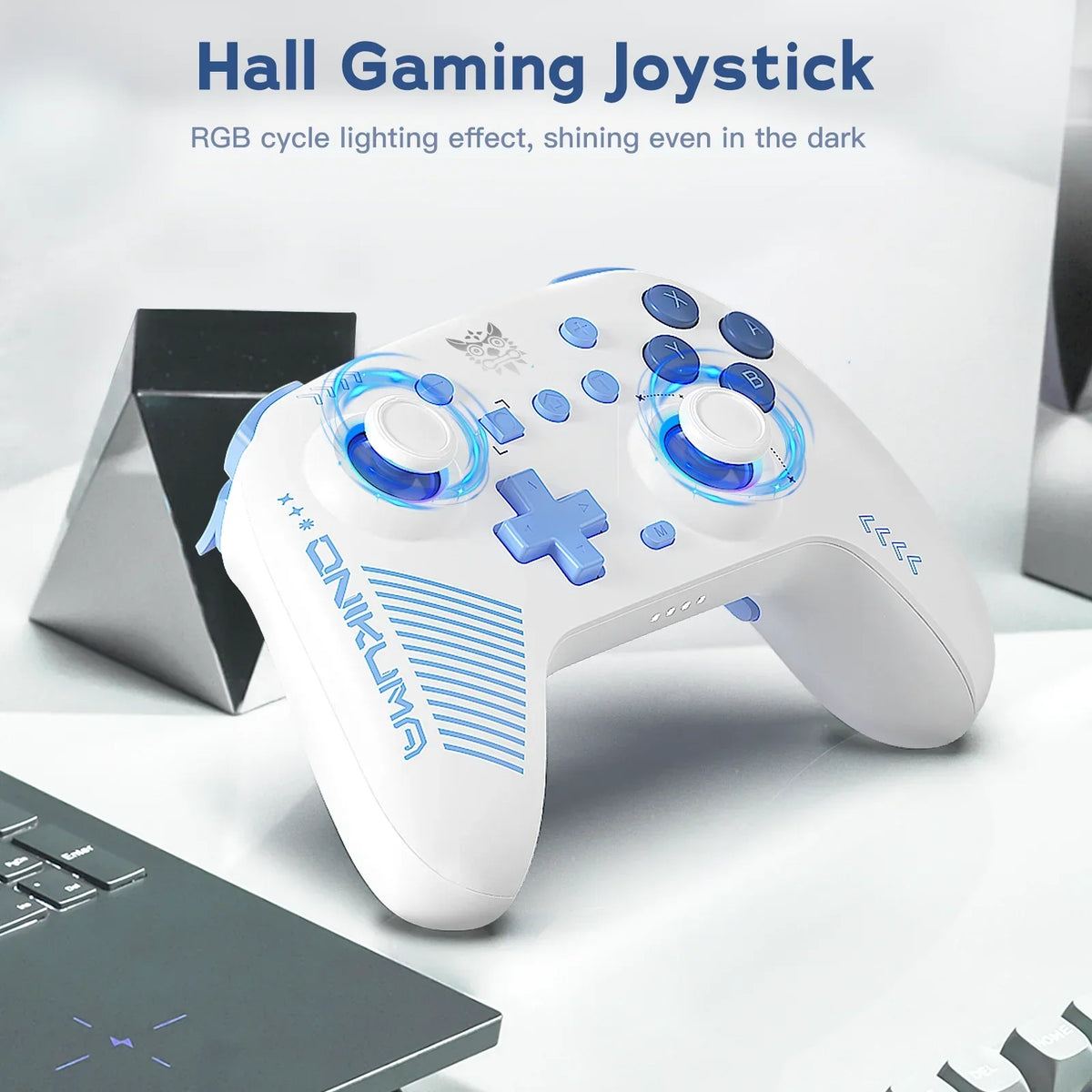 ONIKUMA C1 Wireless Gaming Controller with Hall Joystick, RGB
