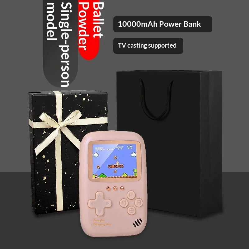 Retro Handheld Game Console with 10000mAh Power Bank, 500 Games