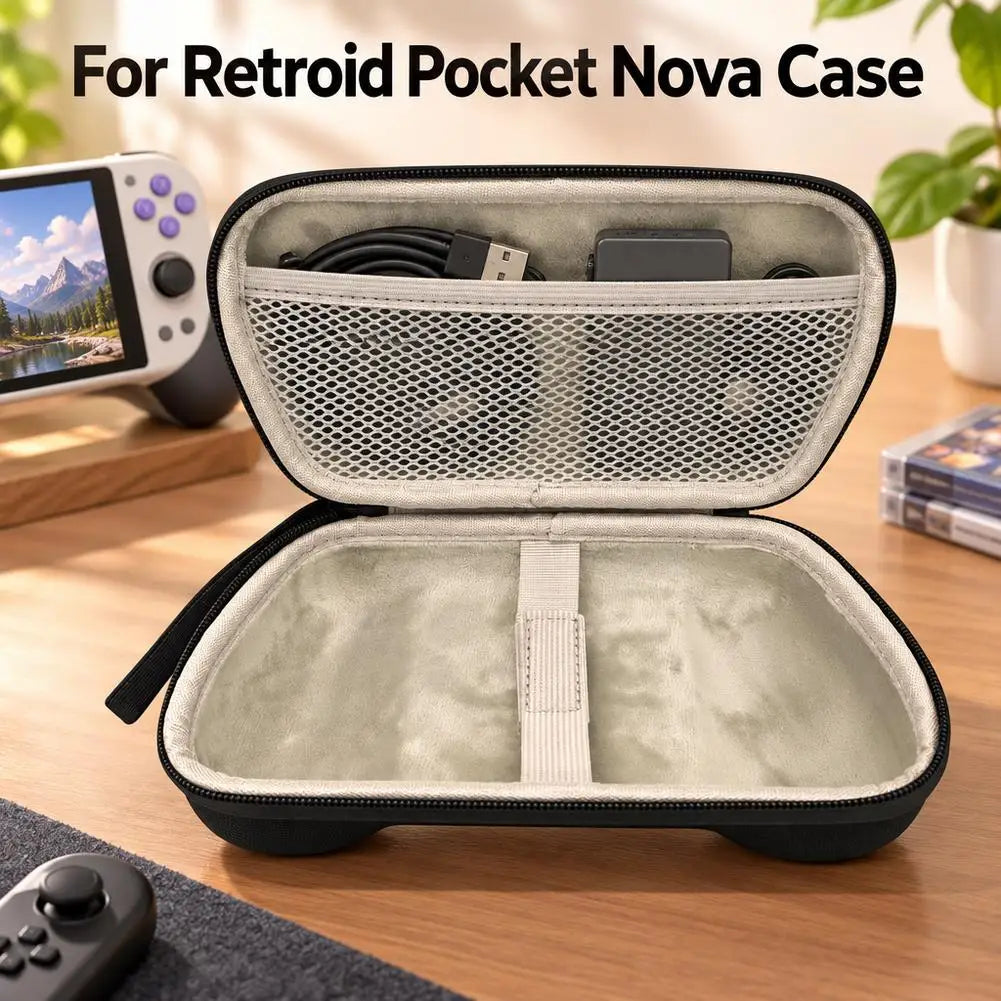 For Retroid Pocket Nova Storage Bag Case Shockproof RPNova Game Console Handheld Carrying Bag Protective Box Accessories